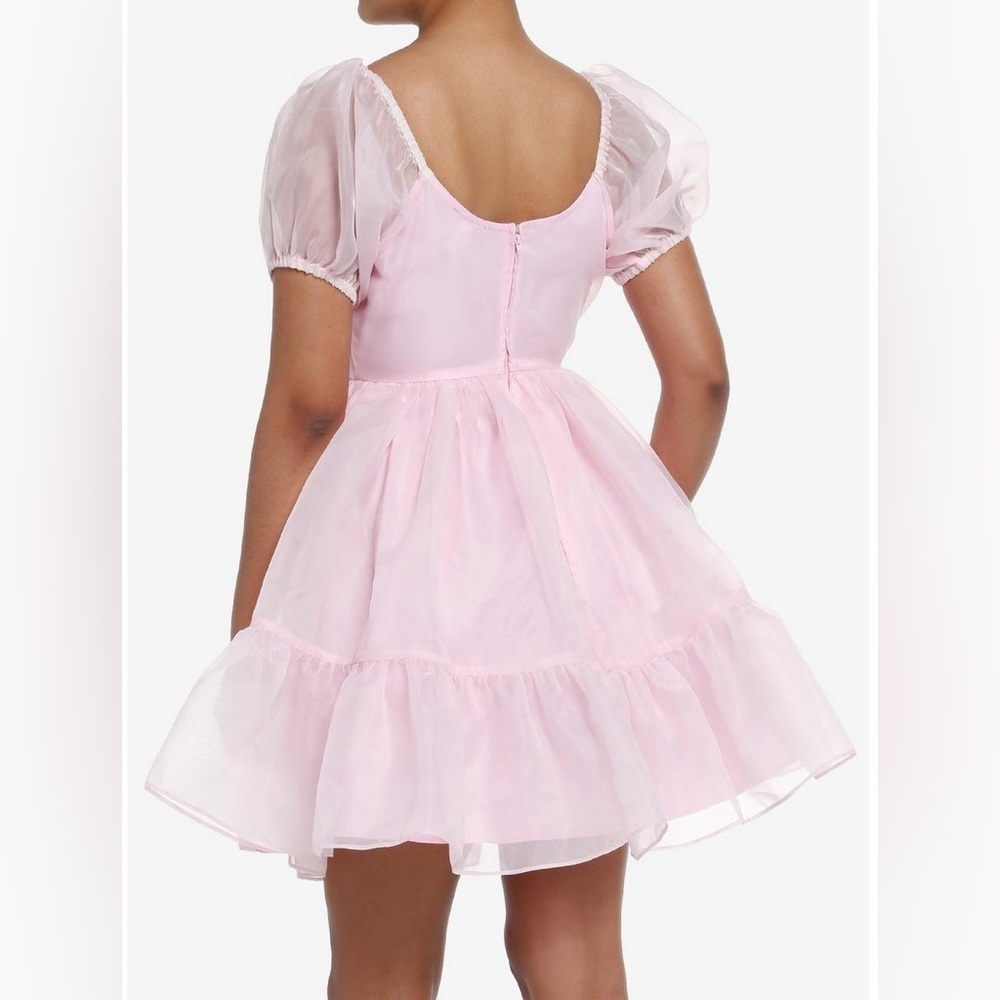 Hot topic organza puff sleeve dress nwot - Picture 2 of 7